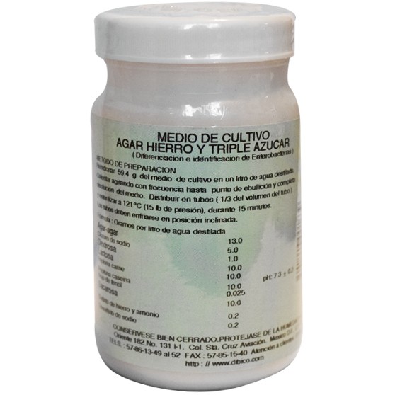 Agar Hierro y Triple azúcar (TSI)