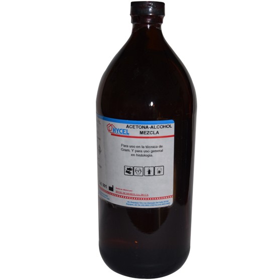 Alcohol-acetona Gram, Hycel 1L