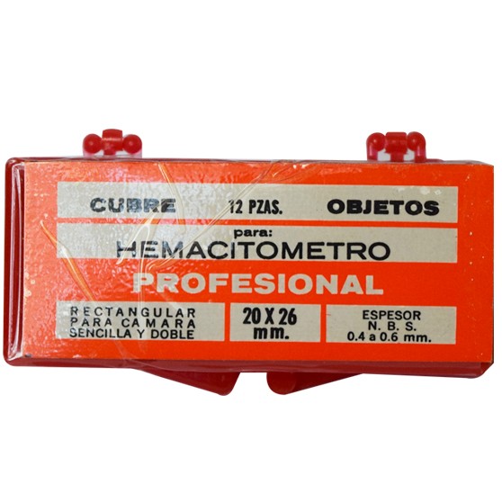 Cubrehemacitometro 20x26mm
