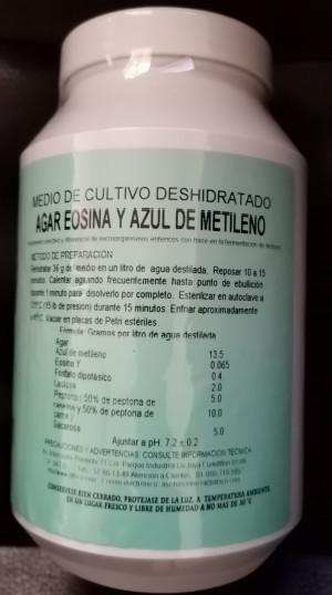 Agar EMB Dibico. Eosina Azul de metileno